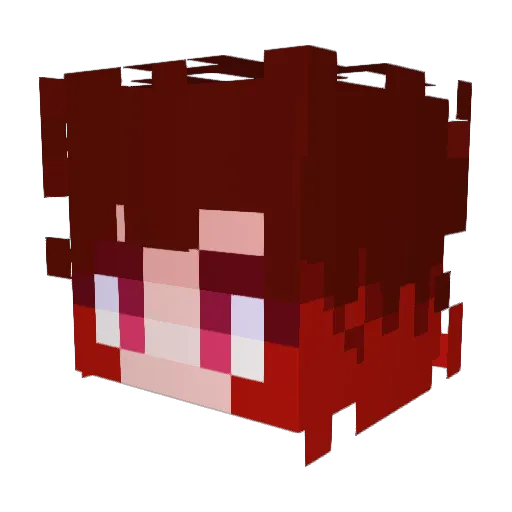 BrohamFantaCan Minecraft avatar head, 3D render