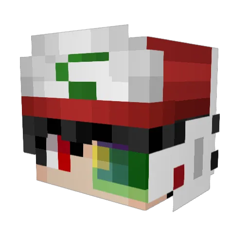 Broi Minecraft avatar head, 3D render
