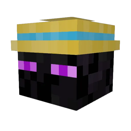 Broido Minecraft avatar head, 3D render