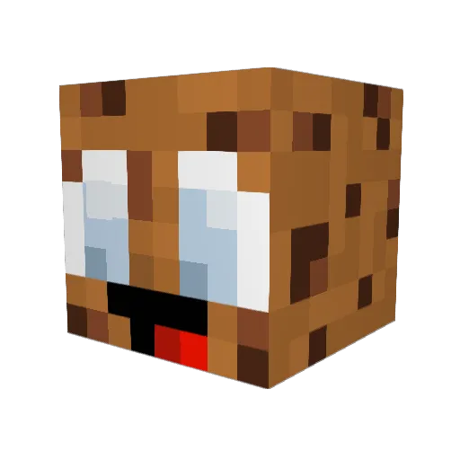 Broinny Minecraft avatar head, 3D render