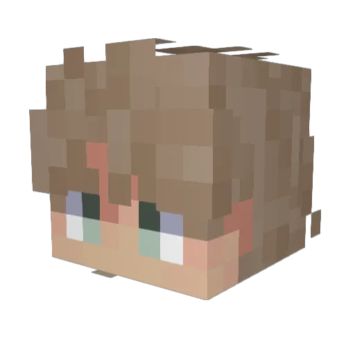 Brojoe20 Minecraft avatar head, 3D render
