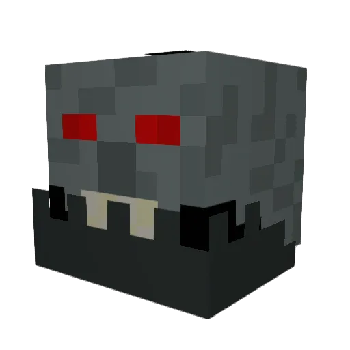 BrokeAssAcccount Minecraft avatar head, 3D render