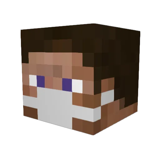 BrokeBoyLevi Minecraft avatar head, 3D render