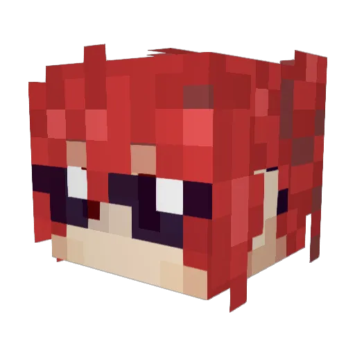 BrokeBread Minecraft avatar head, 3D render