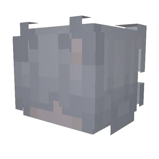 BrokeGamingDude Minecraft avatar head, 3D render