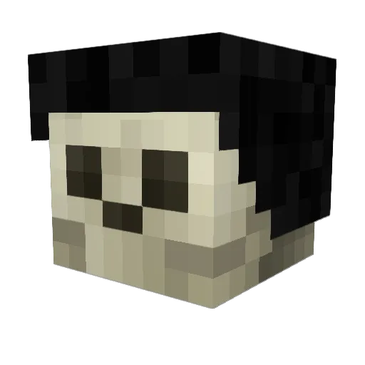BrokeJeans Minecraft avatar head, 3D render