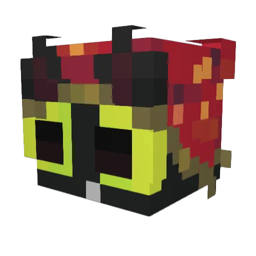 BrokeToaster Minecraft avatar head, 3D render