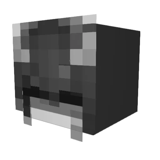 Broke_Novaq Minecraft avatar head, 3D render