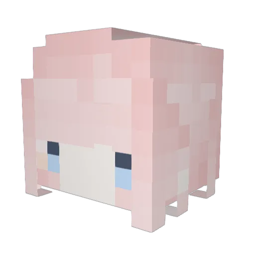 Broken2468 Minecraft avatar head, 3D render