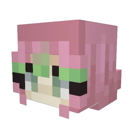 BrokenBIad3 Minecraft avatar head, 3D render