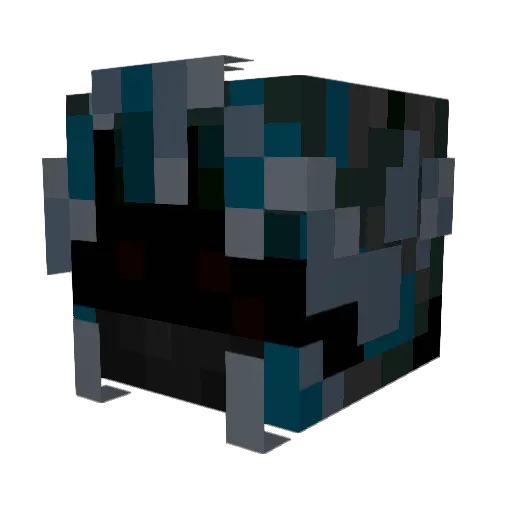 BrokenBarrier Minecraft avatar head, 3D render
