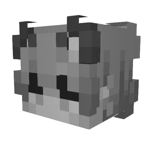 BrokenBohnes Minecraft avatar head, 3D render