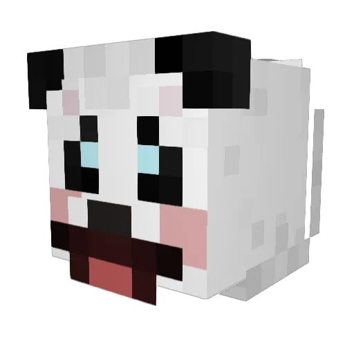 BrokenGem212 Minecraft avatar head, 3D render