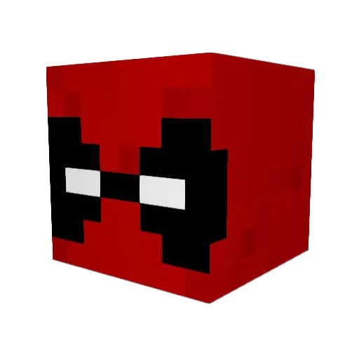 BrokenGods Minecraft avatar head, 3D render