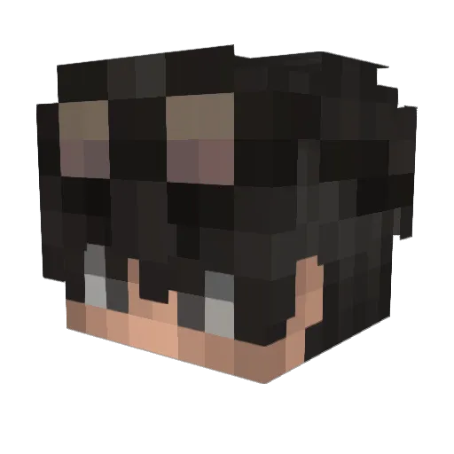 BrokenPrototype Minecraft avatar head, 3D render