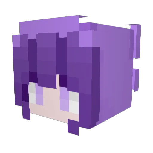 Broken_Mirror Minecraft avatar head, 3D render
