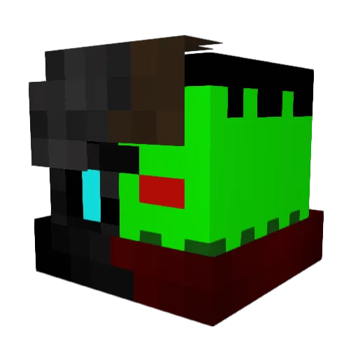 Broken__Blade Minecraft avatar head, 3D render
