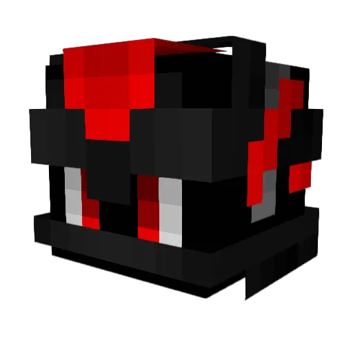 Brokenscrub Minecraft avatar head, 3D render