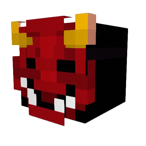 Broker777 Minecraft avatar head, 3D render