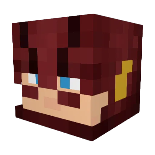 Brokermans Minecraft avatar head, 3D render