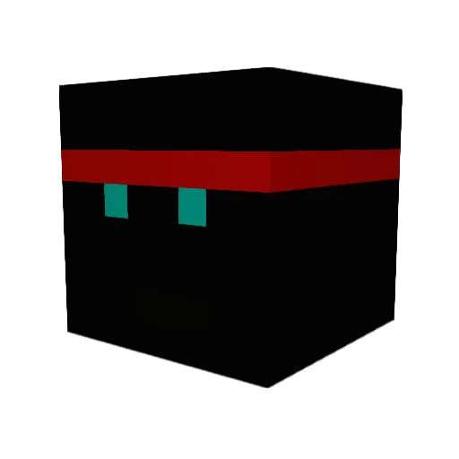 Broki Minecraft avatar head, 3D render