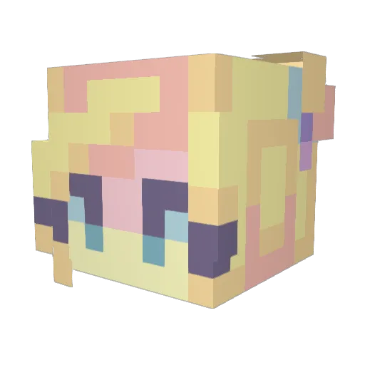 Brokkoli_HD Minecraft avatar head, 3D render
