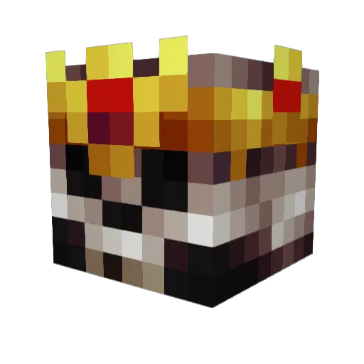 Broly2 Minecraft avatar head, 3D render