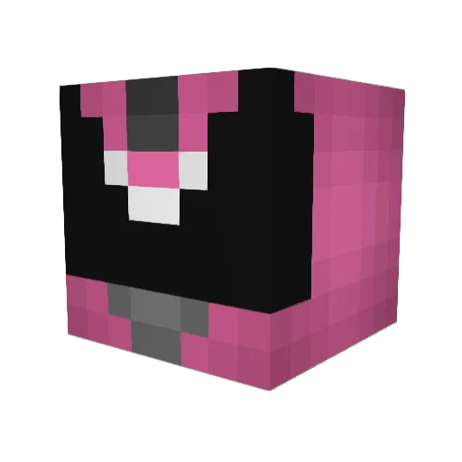 Brom768 Minecraft avatar head, 3D render
