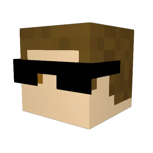 Bromack0304 Minecraft avatar head, 3D render