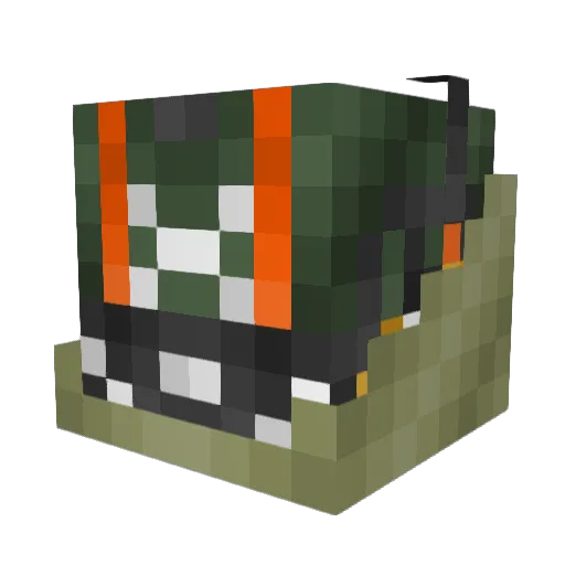 Bromato31 Minecraft avatar head, 3D render