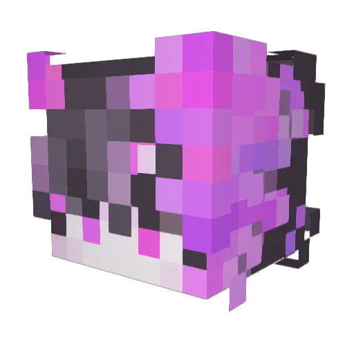 Bromellia Minecraft avatar head, 3D render