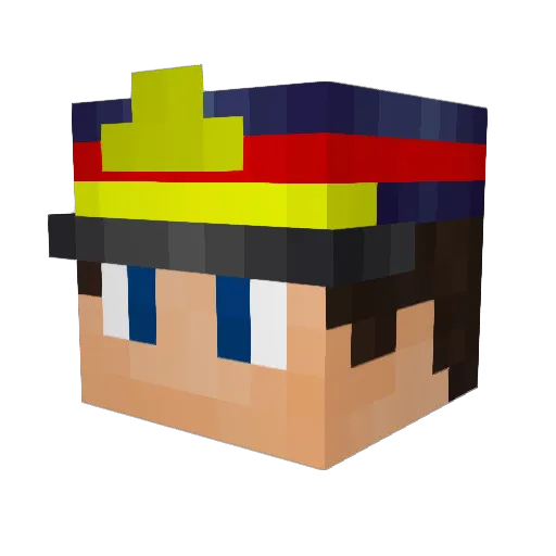 Bromine_35 Minecraft avatar head, 3D render