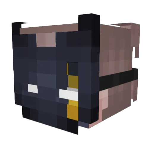 Bromskiii Minecraft avatar head, 3D render