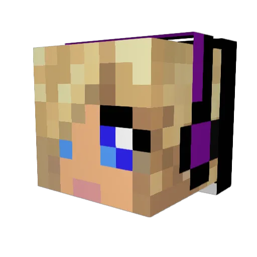 Bron101 Minecraft avatar head, 3D render