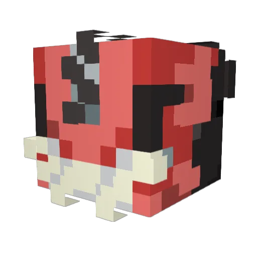 Broncho617 Minecraft avatar head, 3D render