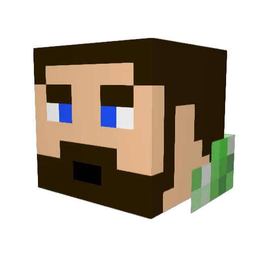 Bronco_Bradley Minecraft avatar head, 3D render