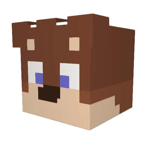 Brondo93 Minecraft avatar head, 3D render