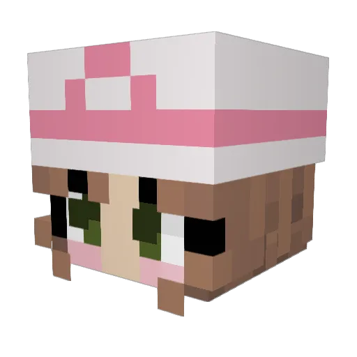 Bronos_ Minecraft avatar head, 3D render