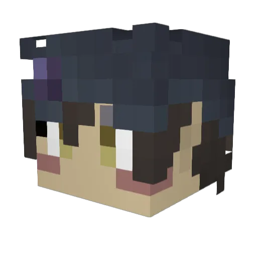 BronsonWasTaken Minecraft avatar head, 3D render