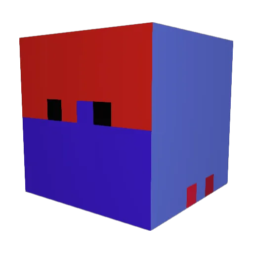 Bronsongabbs Minecraft avatar head, 3D render