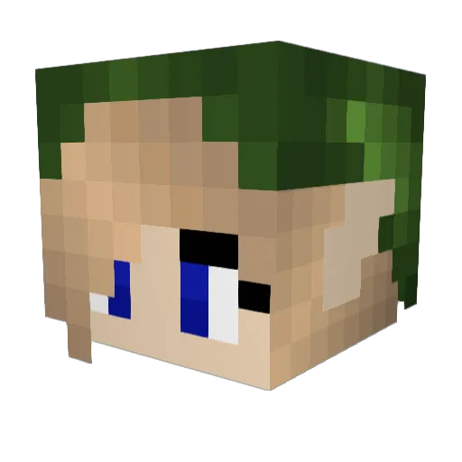 Bront0 Minecraft avatar head, 3D render