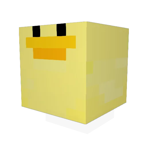 Bronte8 Minecraft avatar head, 3D render