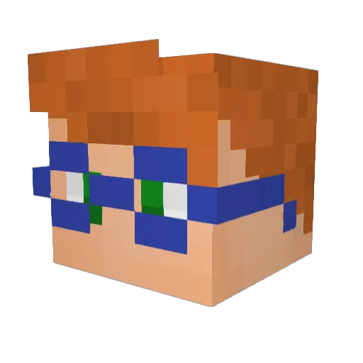Brontolone742 Minecraft avatar head, 3D render