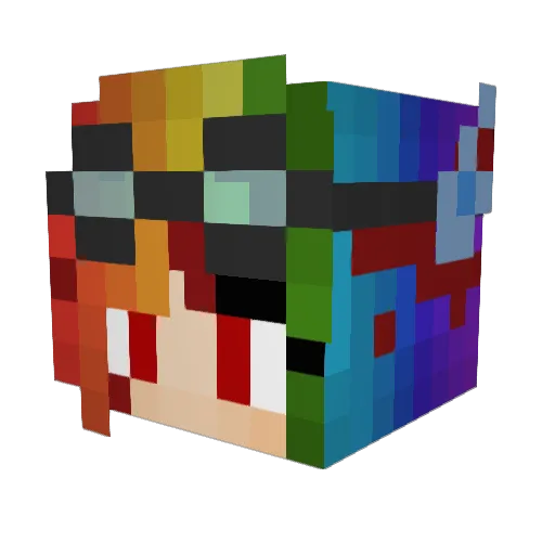 Brony_Chad Minecraft avatar head, 3D render