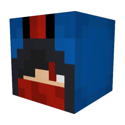 BronzeGodz Minecraft avatar head, 3D render