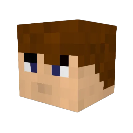 Bronze_Flame Minecraft avatar head, 3D render