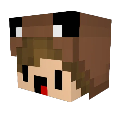 Bronze_Player Minecraft avatar head, 3D render