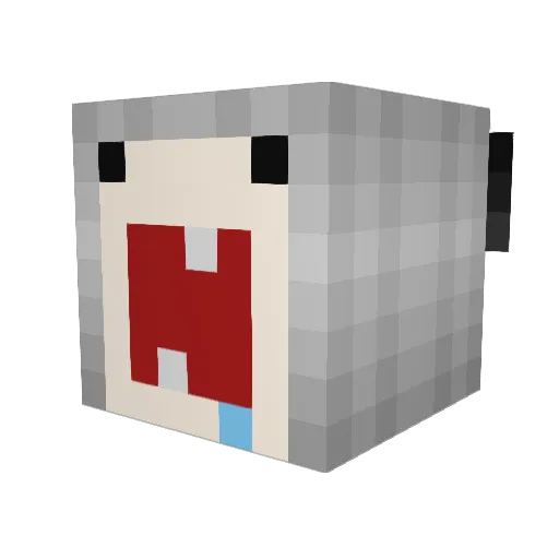 BronzetheLlama Minecraft avatar head, 3D render