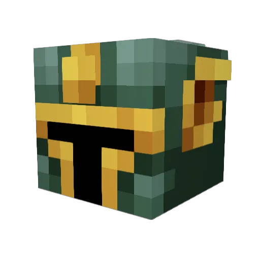 BronzyBeatle Minecraft avatar head, 3D render