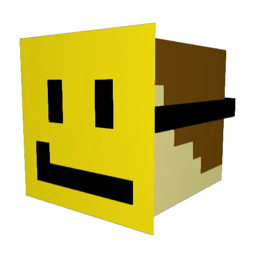 BroodierBaker74 Minecraft avatar head, 3D render